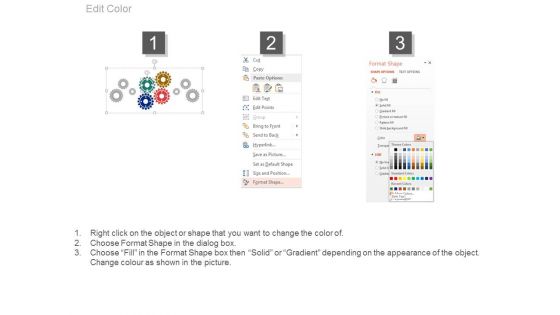 Gears Illustration For Business Process Mechanism Powerpoint Template