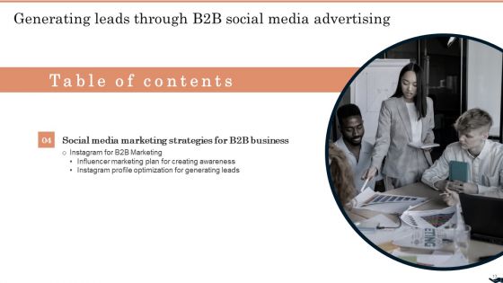 Generating Leads Through B2B Social Media Advertising Ppt PowerPoint Presentation Complete Deck With Slides