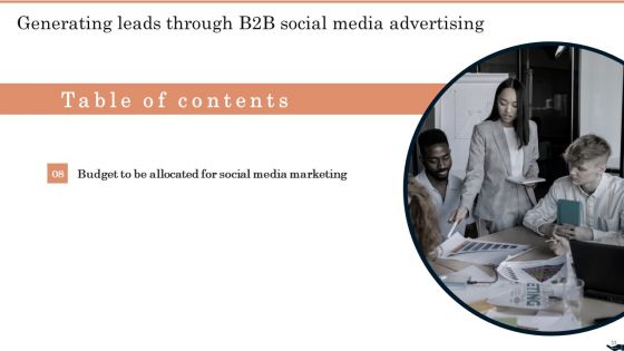 Generating Leads Through B2B Social Media Advertising Ppt PowerPoint Presentation Complete Deck With Slides