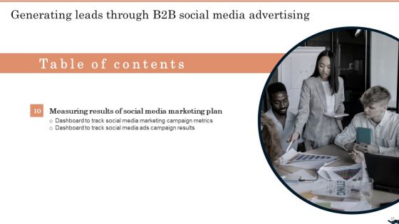 Generating Leads Through B2B Social Media Advertising Ppt PowerPoint Presentation Complete Deck With Slides