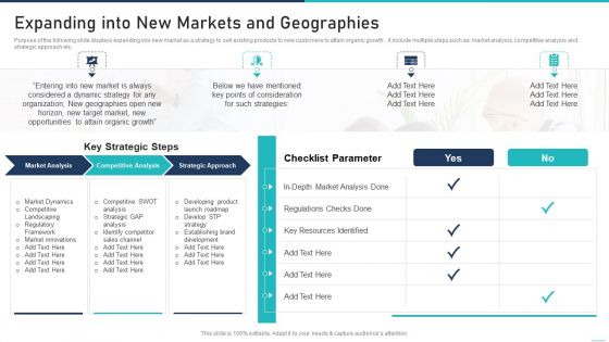 Generic Growth Playbook Expanding Into New Markets And Geographies Infographics PDF