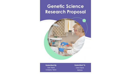 Genetic Science Research Proposal Example Document Report Doc Pdf Ppt