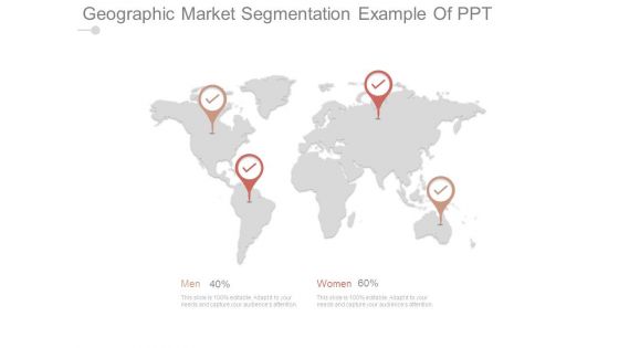 Geographic Market Segmentation Example Of Ppt