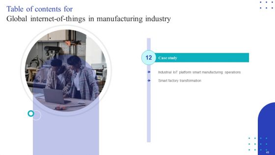 Global Internet Of Things In Manufacturing Industry Ppt PowerPoint Presentation Complete Deck With Slides