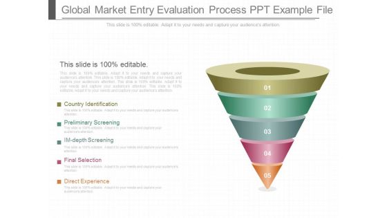 Global Market Entry Evaluation Process Ppt Example File