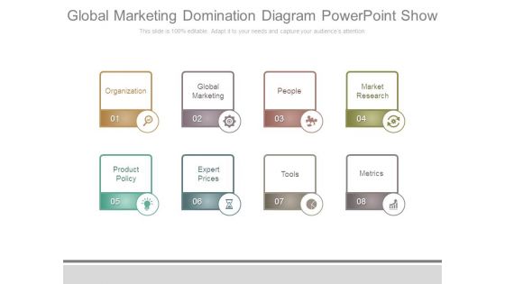 Global Marketing Domination Diagram Powerpoint Show