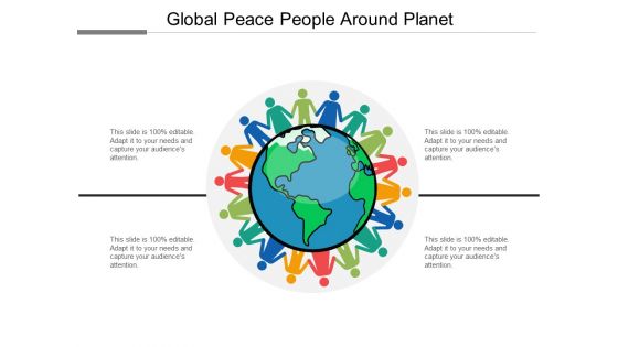 Global Peace People Around Planet Ppt PowerPoint Presentation Model Vector