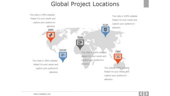 Global Project Locations Ppt PowerPoint Presentation Infographic Template Influencers