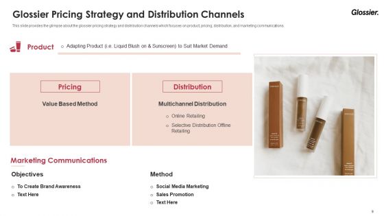 Glossier Financing Elevator Pitch Deck Ppt PowerPoint Presentation Complete Deck With Slides