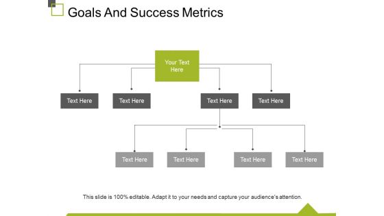 Goals And Success Metrics Ppt PowerPoint Presentation Show Slideshow