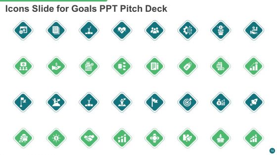 Goals PPT Pitch Deck Ppt PowerPoint Presentation Complete With Slides