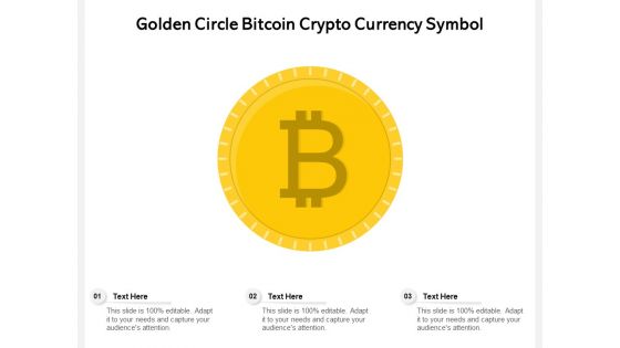 Golden Circle Bitcoin Crypto Currency Symbol Ppt PowerPoint Presentation File Graphics Template PDF