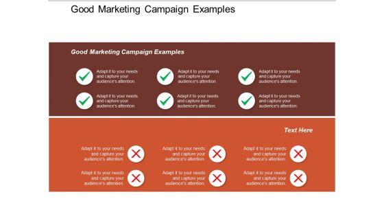 Good Marketing Campaign Examples Ppt PowerPoint Presentation Gallery Show Good Marketing Campaign Examples Ppt PowerPoint Presentation Gallery Show