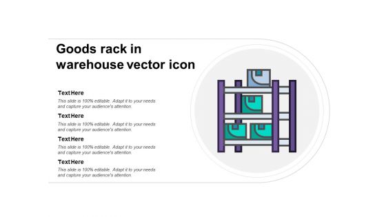 Goods Rack In Warehouse Vector Icon Ppt PowerPoint Presentation Styles Graphics