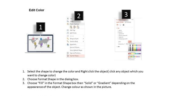 Gps Navigation On Computer Tablet Powerpoint Template