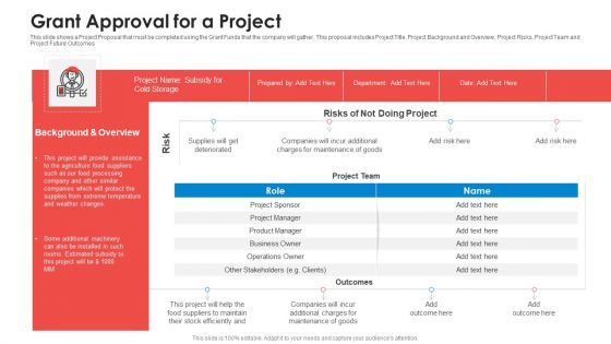 Grant Approval For A Project Diagrams PDF