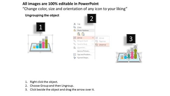 Graph On Tablet For Segmentation Strategy Powerpoint Template