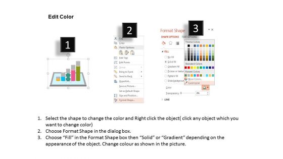 Graph On Tablet For Segmentation Strategy Powerpoint Template