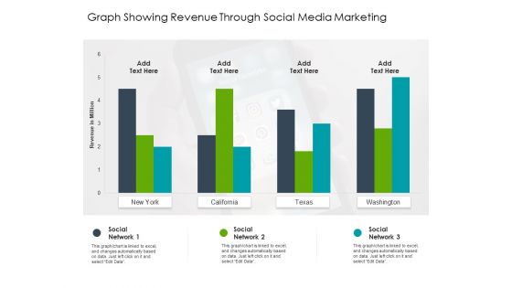 Graph Showing Revenue Through Social Media Marketing Ppt PowerPoint Presentation Gallery Professional PDF