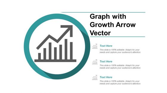 Graph With Growth Arrow Vector Ppt Powerpoint Presentation Gallery Show