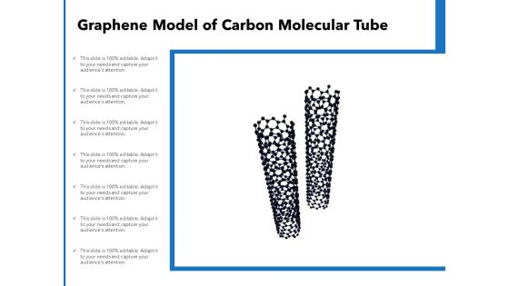Graphene Model Of Carbon Molecular Tube Ppt PowerPoint Presentation Pictures Design Inspiration PDF