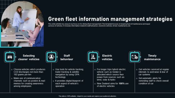 Green Fleet Information Management Strategies Clipart PDF Green Fleet Information Management Strategies Clipart PDF