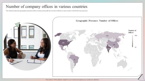 Grow Capital Through Equity Debt Number Of Company Offices In Various Countries Summary PDF