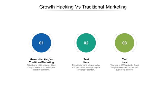 Growth Hacking Vs Traditional Marketing Ppt PowerPoint Presentation File Elements Cpb