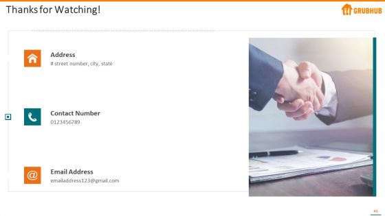 Grubhub Fund Raising Elevator Pitch Deck Ppt PowerPoint Presentation Complete With Slides