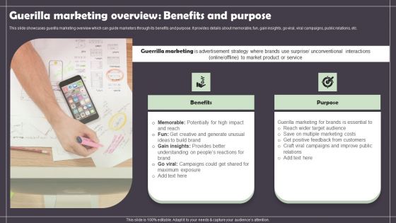 Guerilla Marketing Overview Benefits And Purpose Topics PDF Guerilla Marketing Overview Benefits And Purpose Topics PDF
