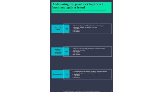 Guide For Fraud Risk Mitigation Template