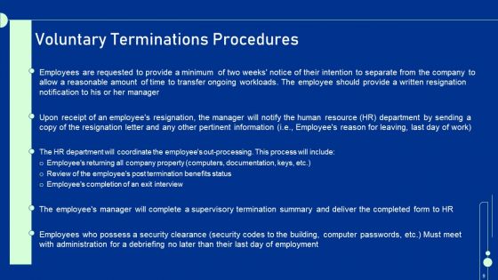 Guide For Staff Termination Policy Ppt PowerPoint Presentation Complete Deck With Slides