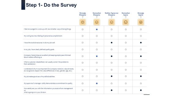 Guide Map Employee Experience Workplace Step 1 Do The Survey Clipart PDF