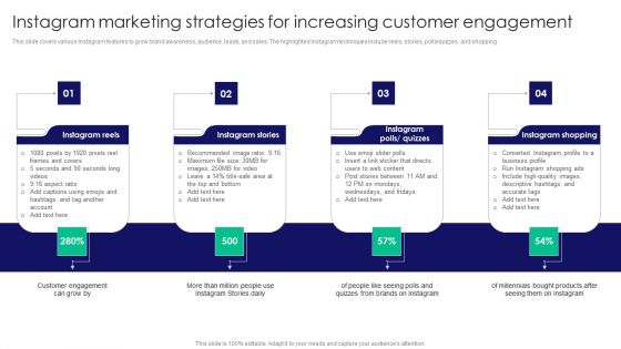 Guide To Business Customer Acquisition Instagram Marketing Strategies For Increasing Customer Engagement Topics PDF