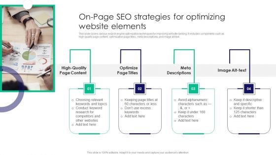 Guide To Business Customer Acquisition On Page Seo Strategies For Optimizing Website Elements Pictures PDF
