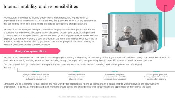 Guide To Understand And Manage Recruitment Plan Internal Mobility And Responsibilities Sample PDF