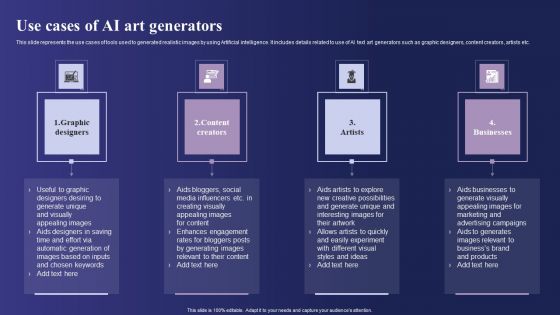 Guide To Use Chatgpt Prompts For AI Art Generation Use Cases Of AI Art Generators Sample PDF Guide To Use Chatgpt Prompts For AI Art Generation Use Cases Of AI Art Generators Sample PDF