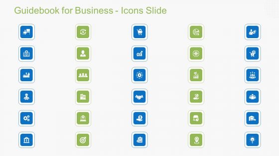 Guidebook For Business Guidebook For Business Icons Slide Structure PDF Guidebook For Business Guidebook For Business Icons Slide Structure PDF