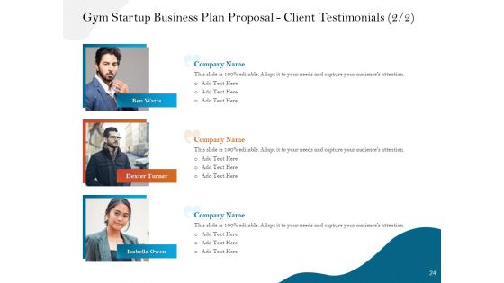 Gym And Fitness Center Business Plan Proposal Ppt PowerPoint Presentation Complete Deck With Slides