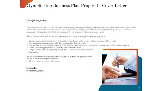 Gym And Fitness Center Business Plan Proposal Ppt PowerPoint Presentation Complete Deck With Slides