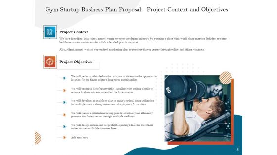 Gym And Fitness Center Business Plan Proposal Ppt PowerPoint Presentation Complete Deck With Slides