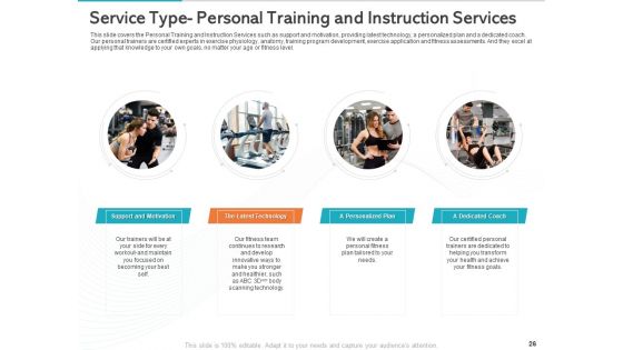 Gym Health And Fitness Market Industry Report Ppt PowerPoint Presentation Complete Deck With Slides