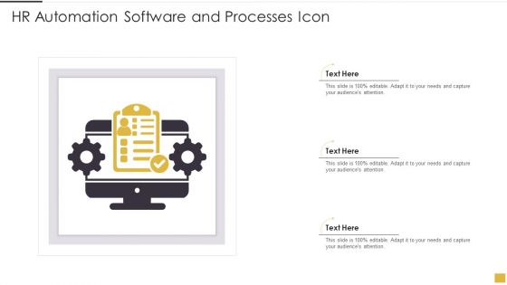 HR Automation Software And Processes Icon Professional PDF