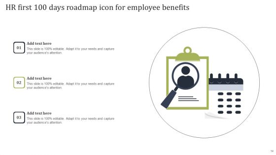 HR First 100 Days Roadmap Ppt PowerPoint Presentation Complete Deck With Slides