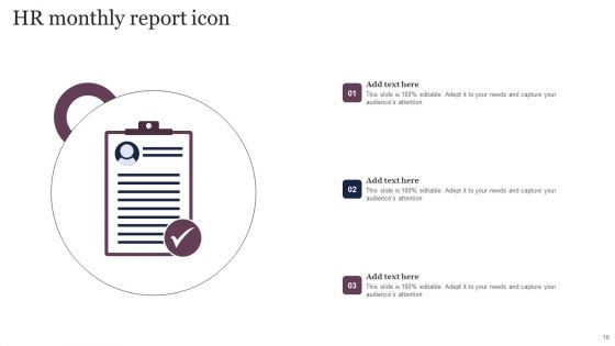 HR Monthly Report Ppt PowerPoint Presentation Complete Deck With Slides
