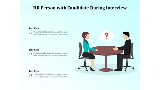 HR Person With Candidate During Interview Ppt PowerPoint Presentation Portfolio Design Ideas PDF