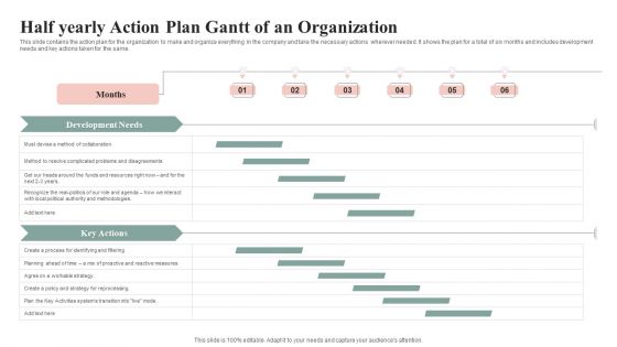Half Yearly Action Plan Gantt Of An Organization Inspiration PDF Half Yearly Action Plan Gantt Of An Organization Inspiration PDF
