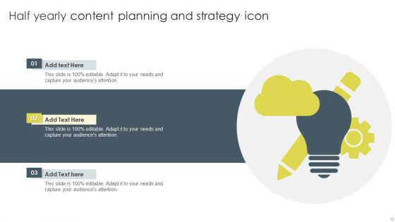 Half Yearly Content Project Plan Ppt PowerPoint Presentation Complete Deck With Slides