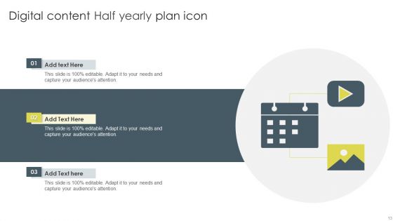 Half Yearly Content Project Plan Ppt PowerPoint Presentation Complete Deck With Slides