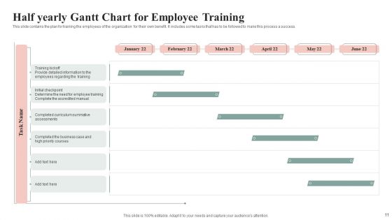 Half Yearly Gantt Ppt PowerPoint Presentation Complete With Slides